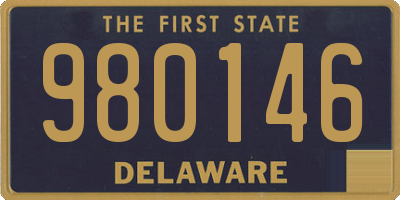 DE license plate 980146