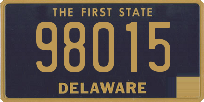 DE license plate 98015