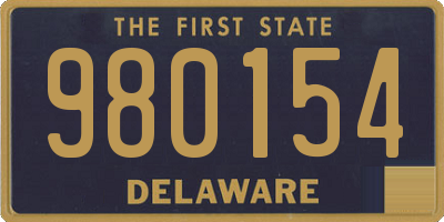 DE license plate 980154