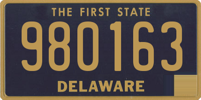 DE license plate 980163