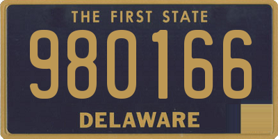 DE license plate 980166