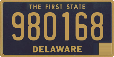 DE license plate 980168