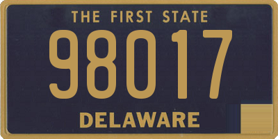 DE license plate 98017
