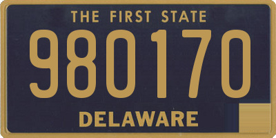 DE license plate 980170
