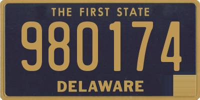 DE license plate 980174