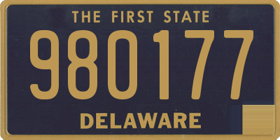 DE license plate 980177