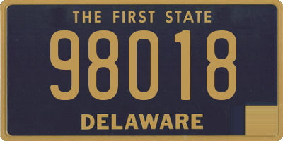 DE license plate 98018