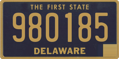 DE license plate 980185