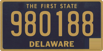 DE license plate 980188