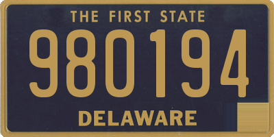 DE license plate 980194