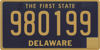 DE license plate 980199