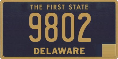 DE license plate 9802