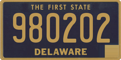 DE license plate 980202