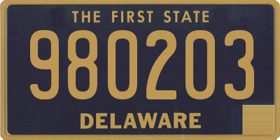 DE license plate 980203