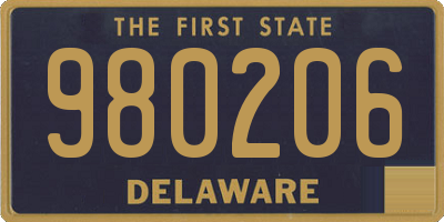 DE license plate 980206