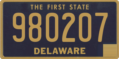 DE license plate 980207