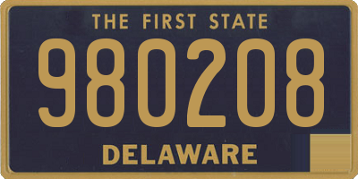 DE license plate 980208