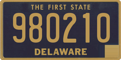 DE license plate 980210