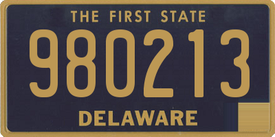 DE license plate 980213