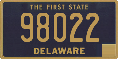 DE license plate 98022