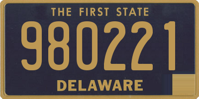 DE license plate 980221