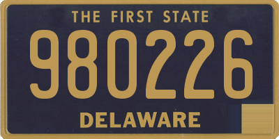 DE license plate 980226