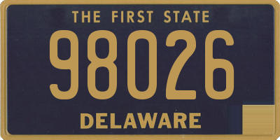 DE license plate 98026