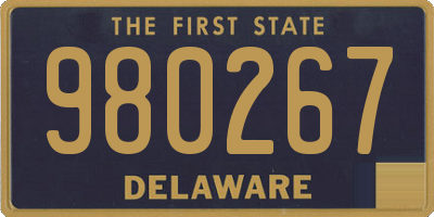 DE license plate 980267
