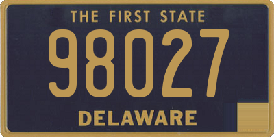 DE license plate 98027
