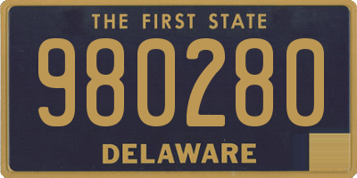 DE license plate 980280