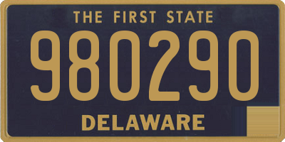 DE license plate 980290