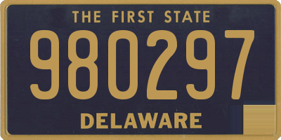DE license plate 980297