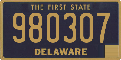 DE license plate 980307