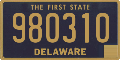 DE license plate 980310