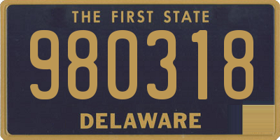 DE license plate 980318
