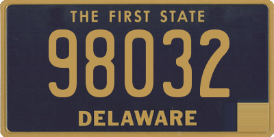 DE license plate 98032