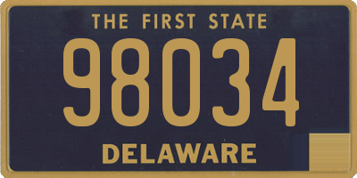 DE license plate 98034