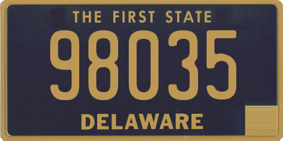 DE license plate 98035