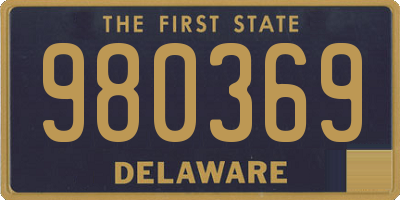 DE license plate 980369