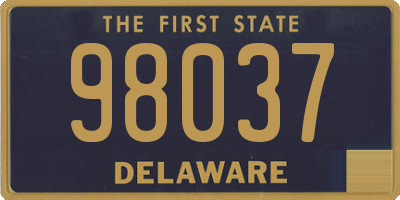 DE license plate 98037