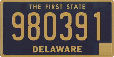 DE license plate 980391
