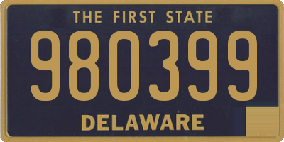 DE license plate 980399