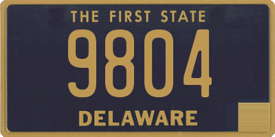 DE license plate 9804