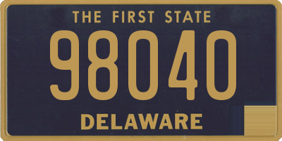 DE license plate 98040