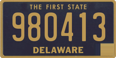 DE license plate 980413