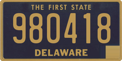 DE license plate 980418