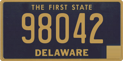 DE license plate 98042