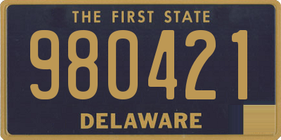DE license plate 980421