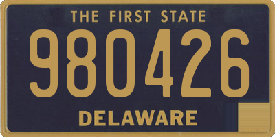 DE license plate 980426