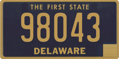 DE license plate 98043
